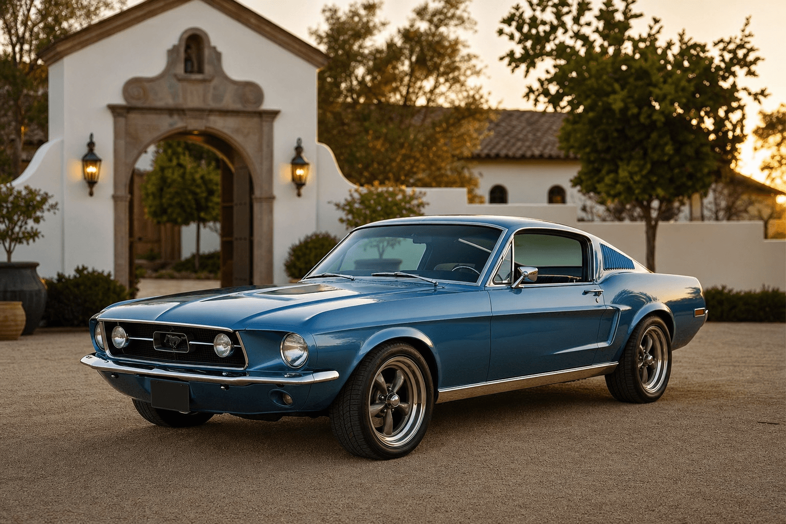 Ford Mustang clásico para bodas