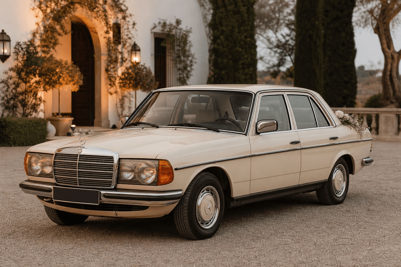 Mercedes-Benz W123 para bodas